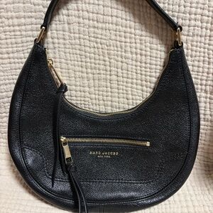 Marc Jacobs Black Pebbled Leather Shoulder Bag | Like New